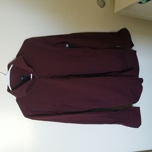 Hugo Boss tailored slim fit dress shirt, US 16 in burgundy